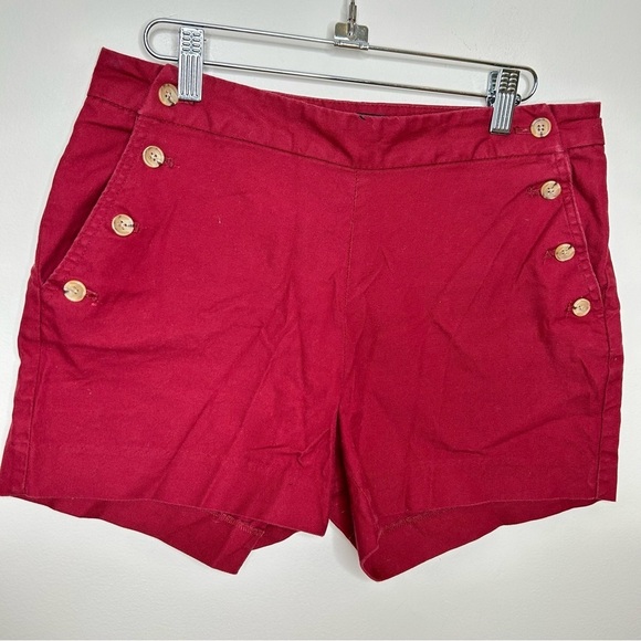 Banana Republic High Waist Sailor Shorts Red Size 4 - Picture 3 of 8